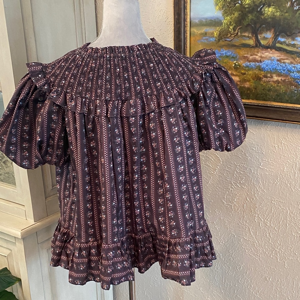 AUREUM Purple Patterned Blouse - image 5